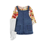 Carter's - Set con 3 piezas con jardinera jeans