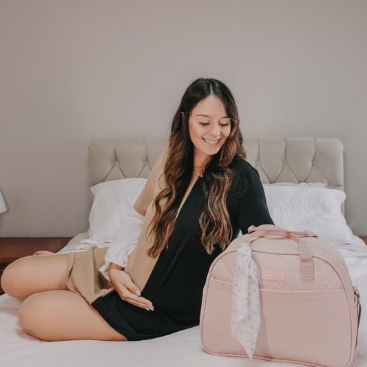 Bolso Maternidad Grande Jardín Encantado Rosa