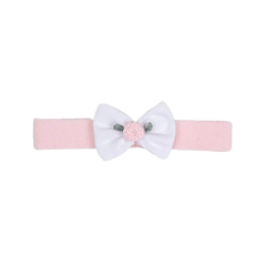 Kit Vestido Rosa C/Blanco