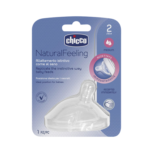 Tetina Natural Feeling Chicco 2m+ Flujo Medio