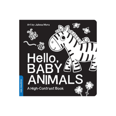 Libro de cartón blanco y negro