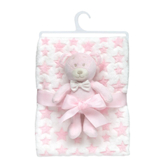Kit Buba Manta + Peluche Rosa