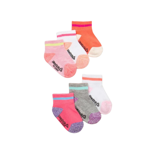 Reebok - Paquete con 6 pares de medias antideslizantes