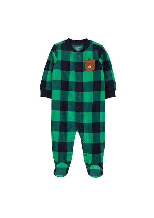 Carter's - Enterizo/Pijama de micro polar de oso