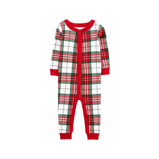 Carter's - Enterizo sin pies rojo a cuadros