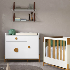 Cómoda Matic Tess Laqueado Blanco Soft Eco Wood