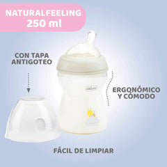 Biberón Chicco Natural Feeling Celeste 250ml