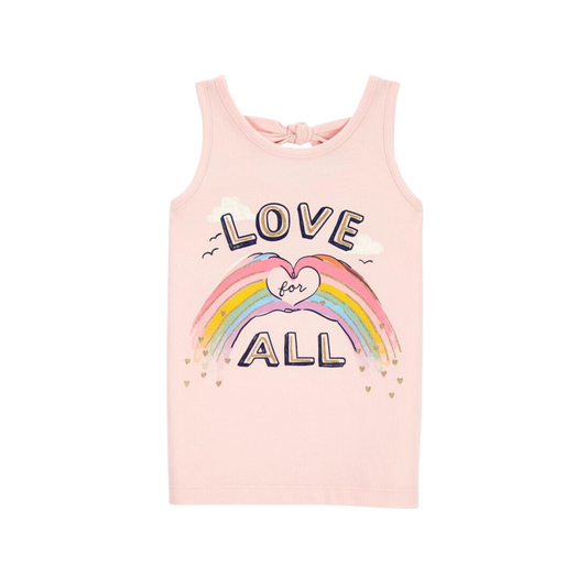 Carter's - Blusa básica sin mangas color rosa "Love For All"