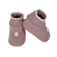 Zapatito Beige Con Botón