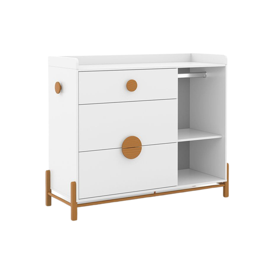 Cómoda Matic Tess Laqueado Blanco Soft Eco Wood