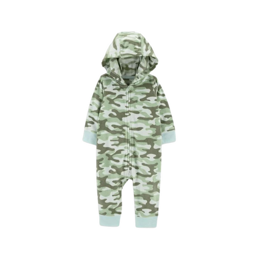 Child Of Mine By Carter's - Enterizo camuflado de micro polar con capucha