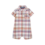 Carter's - Romper con cuello con diseño cuadriculado