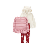 Child Of Mine  By Carter's - Set con 3 piezas con abrigo polar con gorra