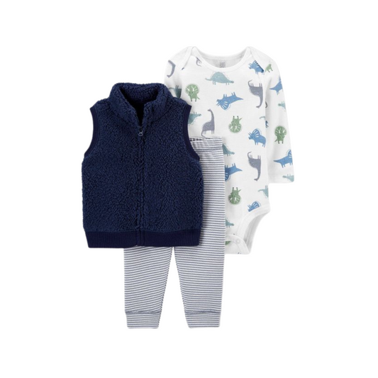 Just One You By Carter's - Set con 3 piezas con chaleco de sherpa