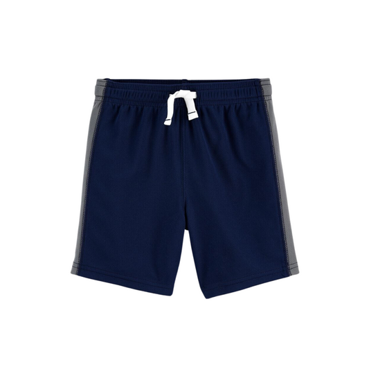 Carter's -Shorts de malla color azul marino con cordón funcional