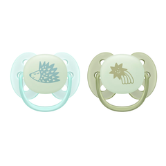 Paquete con 2 chupetes Ultra Soft Nighttime 0-6m