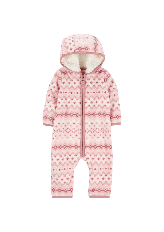Carter's - Enterizo de micro polar con capucha